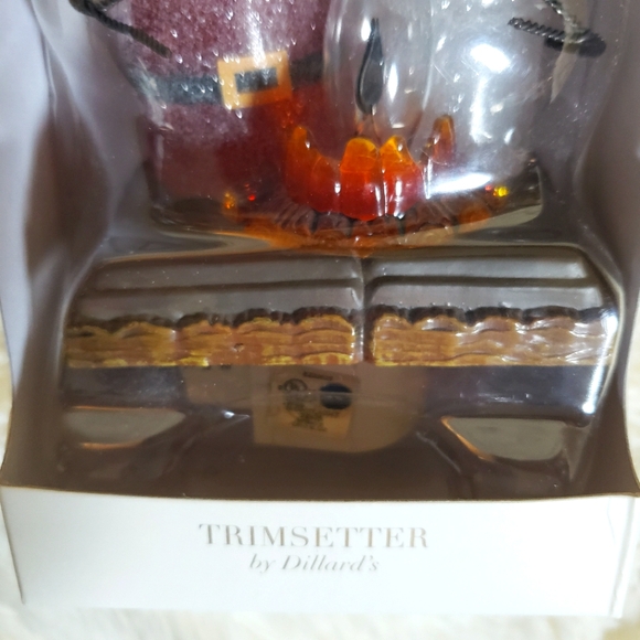 NIB Trimsetter by Dillards Holiday night light w SANTA & SNOWMAN - Picture 2 of 3
